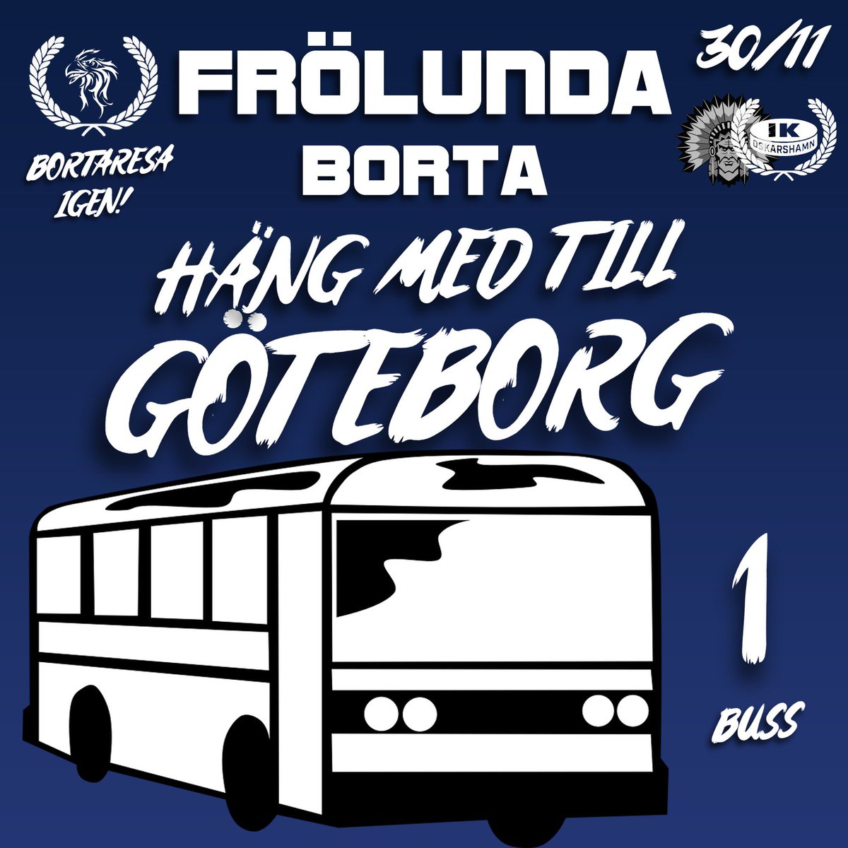 BlueFrontS's tweet photo. Häng med till Göteborg nu på tisdag!
Anmäl er på hemsidan!
https://t.co/vunsRt4rBo
#Bluefrontsupport #BFS #Oskarshamn https://t.co/0EfmucaUIU