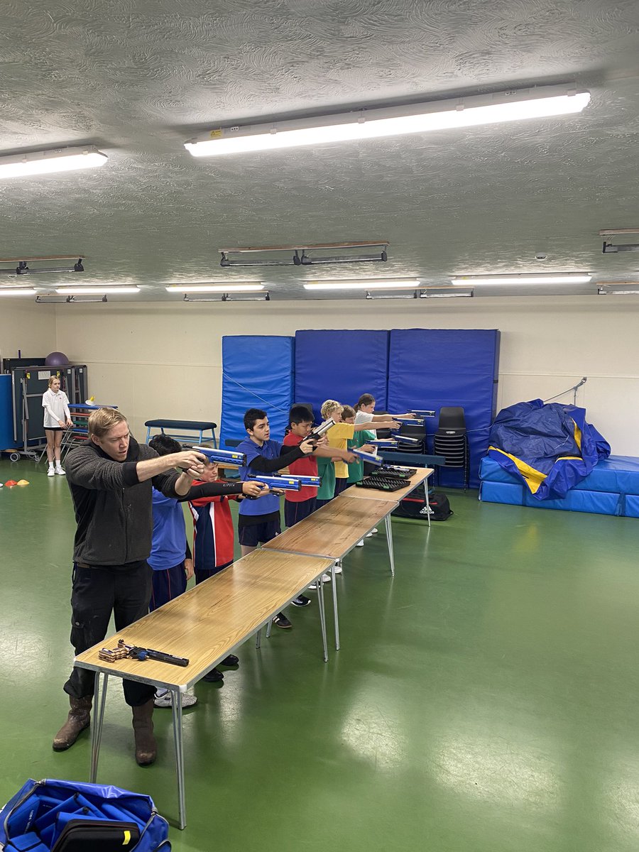 YMS_Sport's tweet photo. The rain will not stop us! Pentathlon in the Gym today, where our children faced some tough competition against our Maintenance team! https://t.co/d3recf41Pm