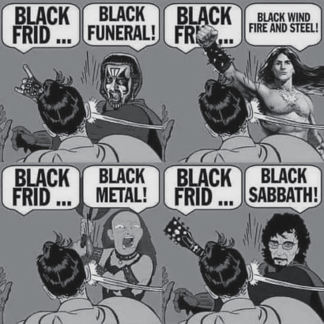 RockRialto's tweet photo. Alguien tenía que decirlo...
Feliz fin de semana #rialters , invertid bien el dinerinchi en cosas chulas y frikis!!!
🎻 🎹 🥁
------------------------------
#rockrialto #rock #comedy #music #blackfriday https://t.co/CIVNvNSQjK
