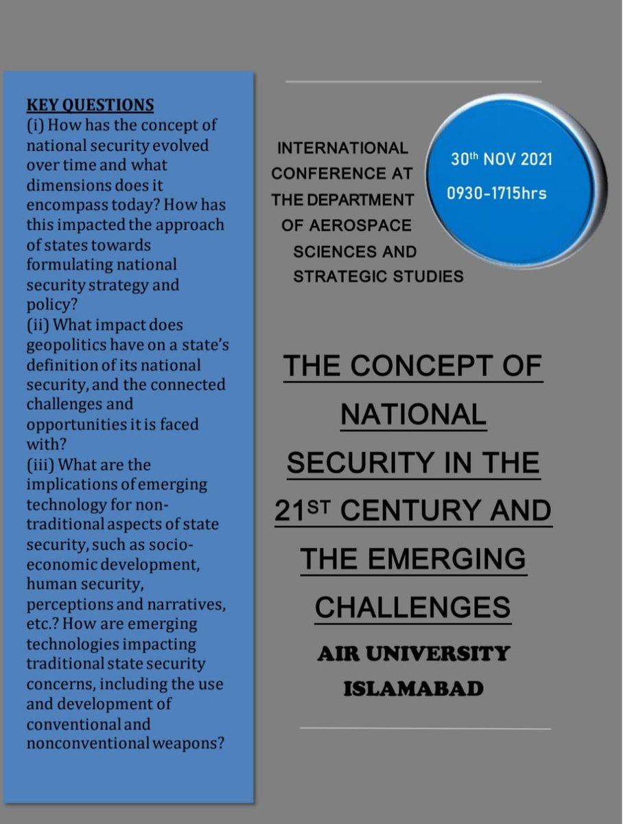 DawoodSoomro13's tweet image. Do you want awareness about concept of national security and its challenges in modern times than come and join us. #ISPR #Intcon #DASSS #FASSS #AU #Islamabad  @AZonaib @Aiza_Azam @adilsultan @SaraNazir13 @MairaPervaiz1