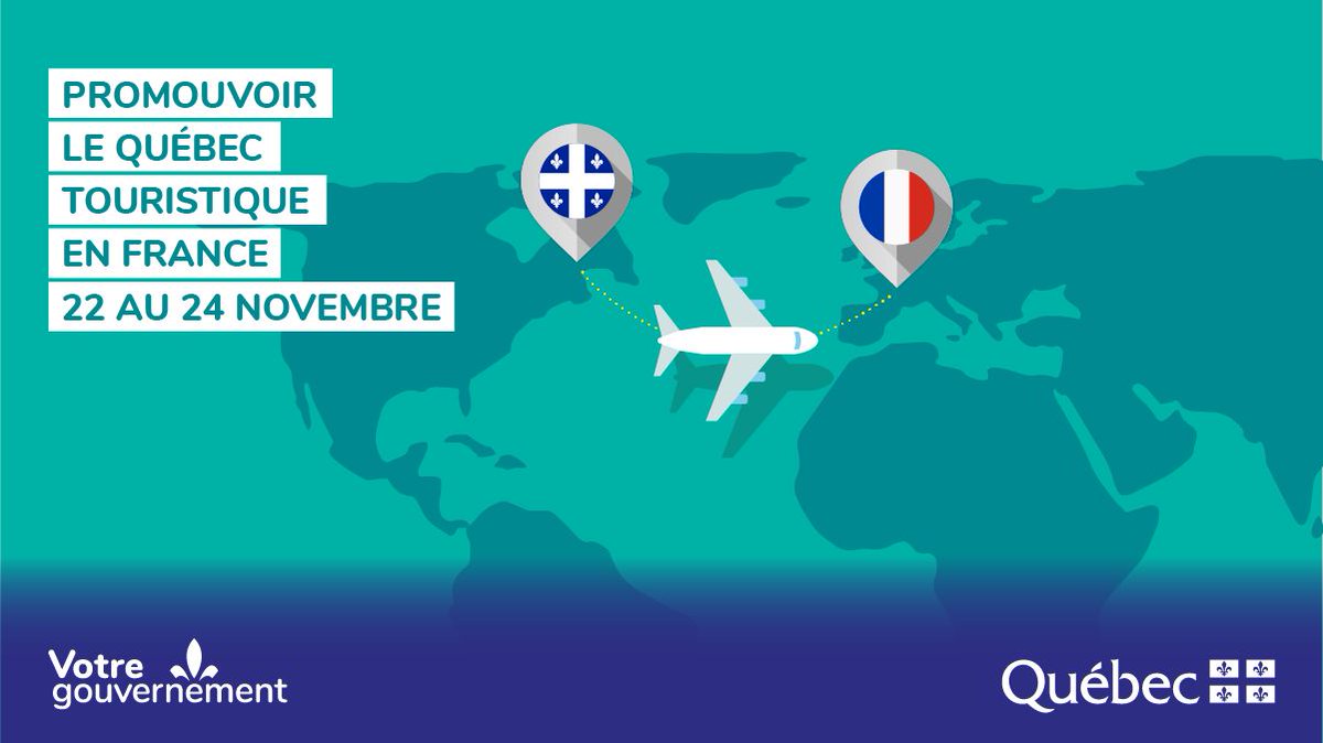 Quebec_FR's tweet photo. La ministre du #Tourisme du Québec, @caroaubureau, était en #France du 22 au 24 novembre.
Cette mission économique visait à promouvoir le #Québec comme destination touristique et à renouer avec les touristes français.

En savoir plus ➡️ https://t.co/Pwu5738XDc https://t.co/TN72rJdHtC