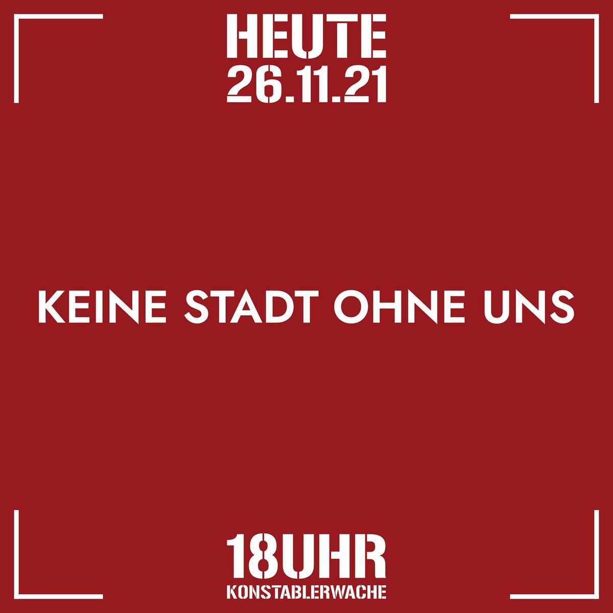 ffm2611's tweet photo. Heute 18Uhr zusammen auf die Straße! Für eine solidarische Stadt von unten!
#ffm2611 #keinestadtohneuns https://t.co/aXnTjvRv1R