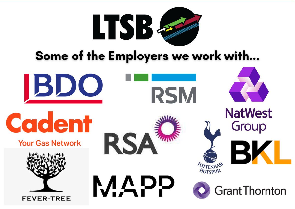 After completing one of our tailored 
@LeadershipTSBiz bootcamps, you could end up working for some of these amazing employers we have great partnerships with.

#apprentice #apprenticeships #careersadvice