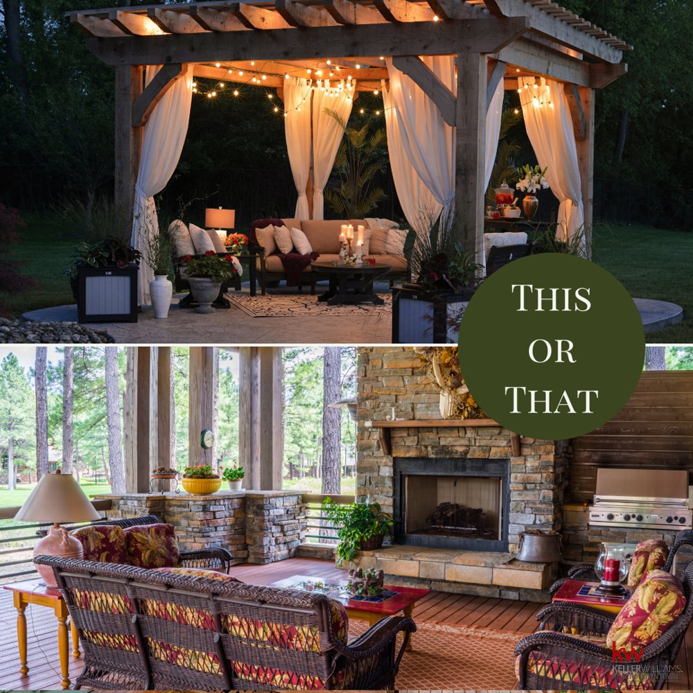 BoxDigs's tweet photo. Would you prefer a cozy pergola perfect for sipping your morning coffee, or a beautiful deck overlooking your yard? Decisions decisions!

#ThisOrThat #HomeEdition #Deck #Patio #Outdoors #Memories #Evenings #Preference #Summer #Denver #Colorado #decision https://t.co/7S5Q8uHMCN