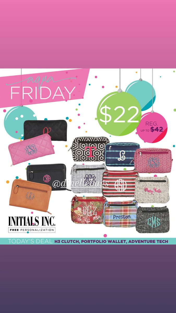 🚨 TODAY ONLY 🚨  - Snag ANY H3 Clutch, Adventure Tech &amp; Portfolio Wallet for $22 - Reg. up to $42! 🎉  She’s perfect for tucking a great gift card in for a Coffee Connoisseur, Shopaholic or Mom  There are LESS THAN 24 HOURS LEFT! Shop Now:
myinitials-inc.com/denalipiron
#dinellebags