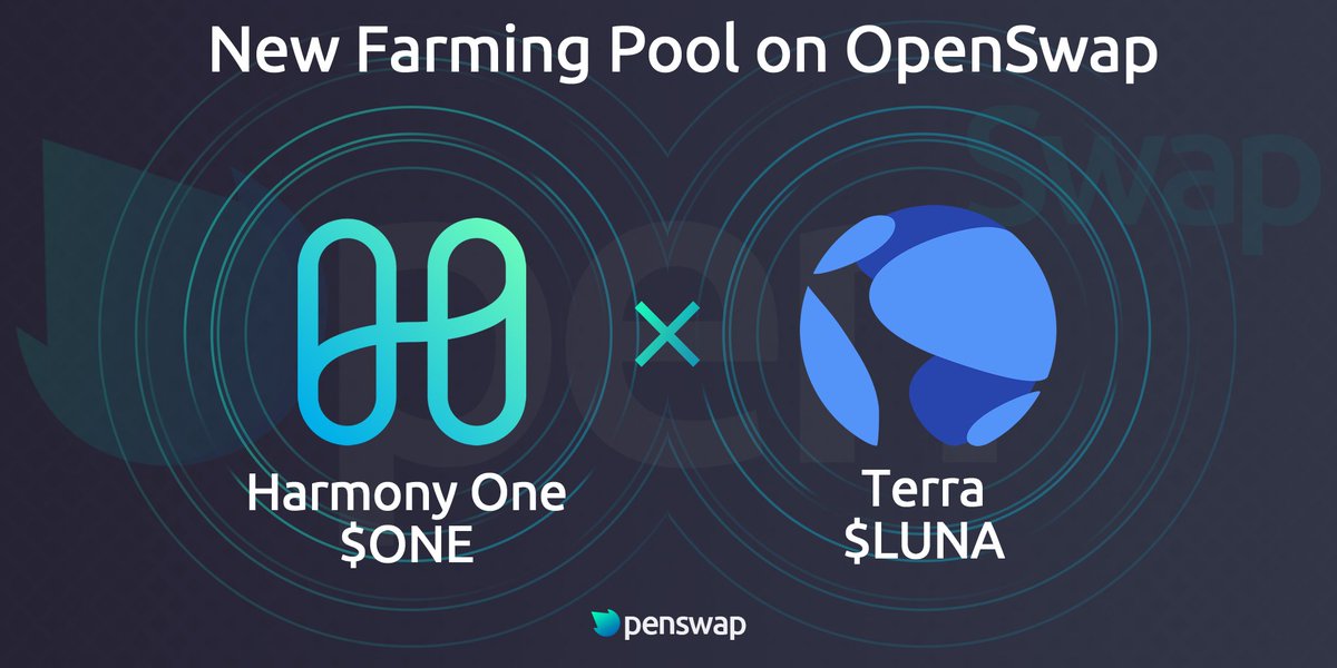 OpenXSwap's tweet photo. NEW STAKING POOL LIVE ON OPENSWAP
➢ $LUNA / $ONE
Add #liquidity and #farm on https://t.co/WwtLQxxOxH to earn #OpenX.
#DeFi #HarmonyONE #ONE #UST #Terra #LUNA #Crypto #YieldFarming #defifarm #Staking #LP #DEX #invest #cryptoinvestor #cryptocurrencies #StableCoin #token #AMM https://t.co/f4DNIdTSvH
