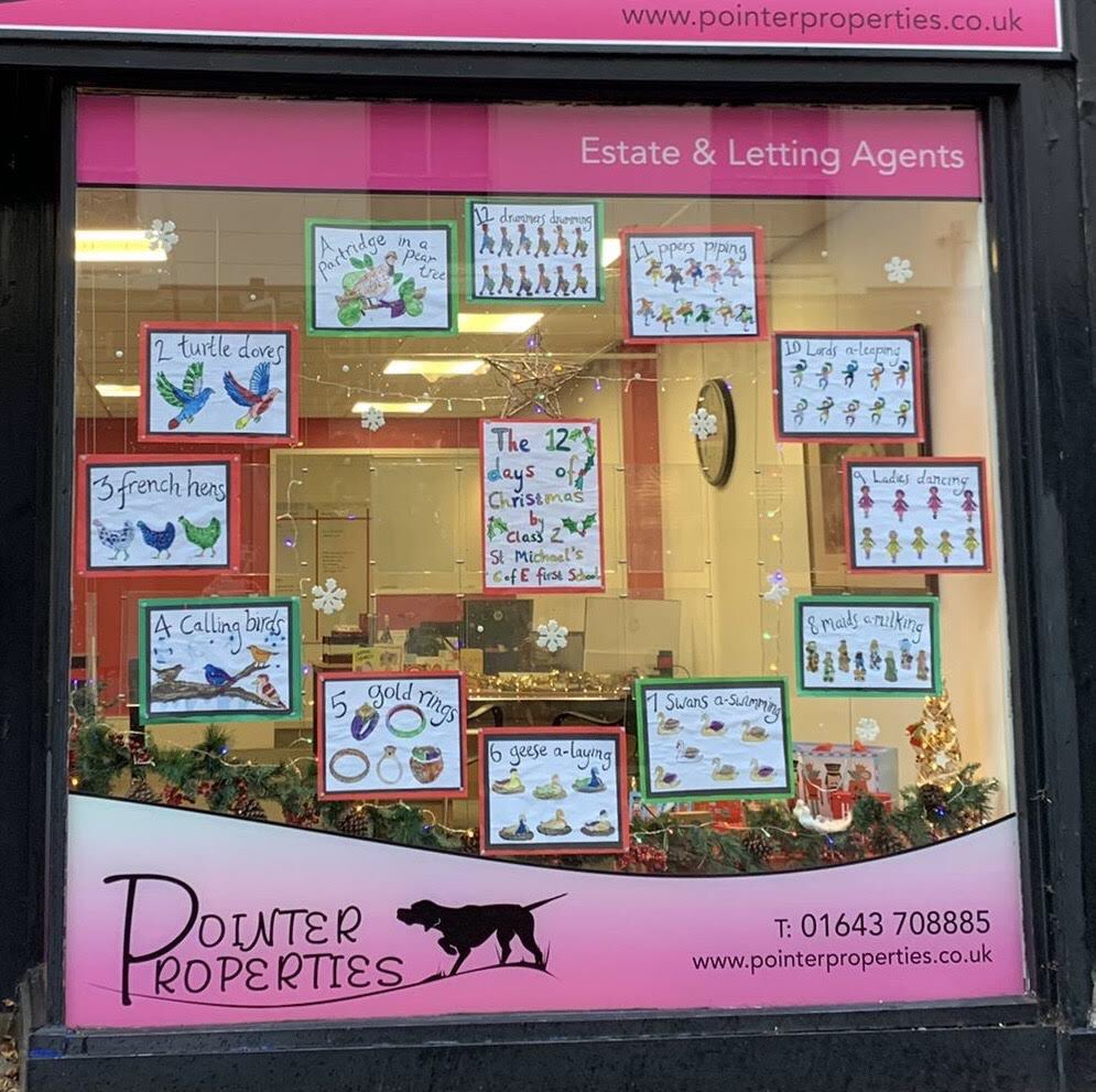 stmikesfirstsch's tweet image. Our Y2 have just completed a fabulous 12 days of Christmas display for Pointers the Estate Agent’s shop window . Please check it out. Thanks to Mr Hirons and Miss Littlefield for organising! #proudheadteacher