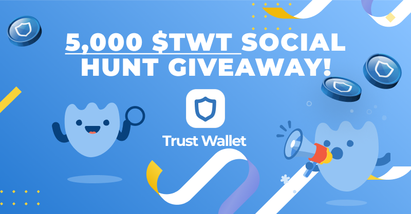 TrustWallet's tweet photo. Join the 5,000 $TWT Trust Wallet Social Hunt!

💙 20 winners! 🏆
💙 Search for the clues 🔍
💙 Can you find all 10 answers..? 🧐

Rules:
➡️ Follow @TrustWallet
➡️ Like and Retweet

Complete the quiz on our entry page!👇