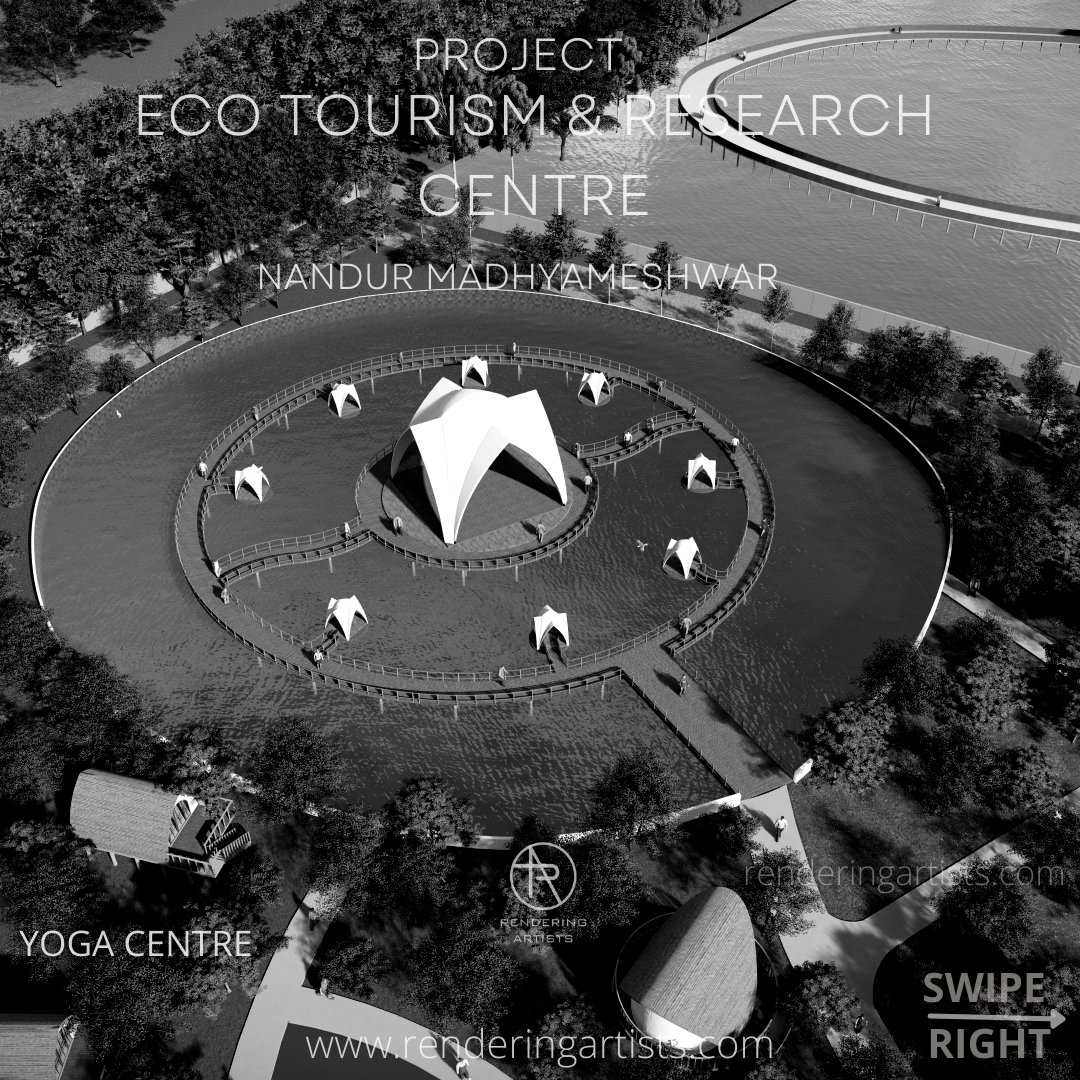 Renderingartis1's tweet photo. Architectural Thesis Project on Eco-Tourism & Bird Sanctuary at Nandur Madhyameshwar, Nashik. https://t.co/JURoQxlwJo #architecture #thesiswriting #Blog #renderingartists #Resort #ecotourism #landscape #birds #sanctuary #Nashik #rendering #animation #Project #tweeter #Trending # https://t.co/DZA84Omt1W