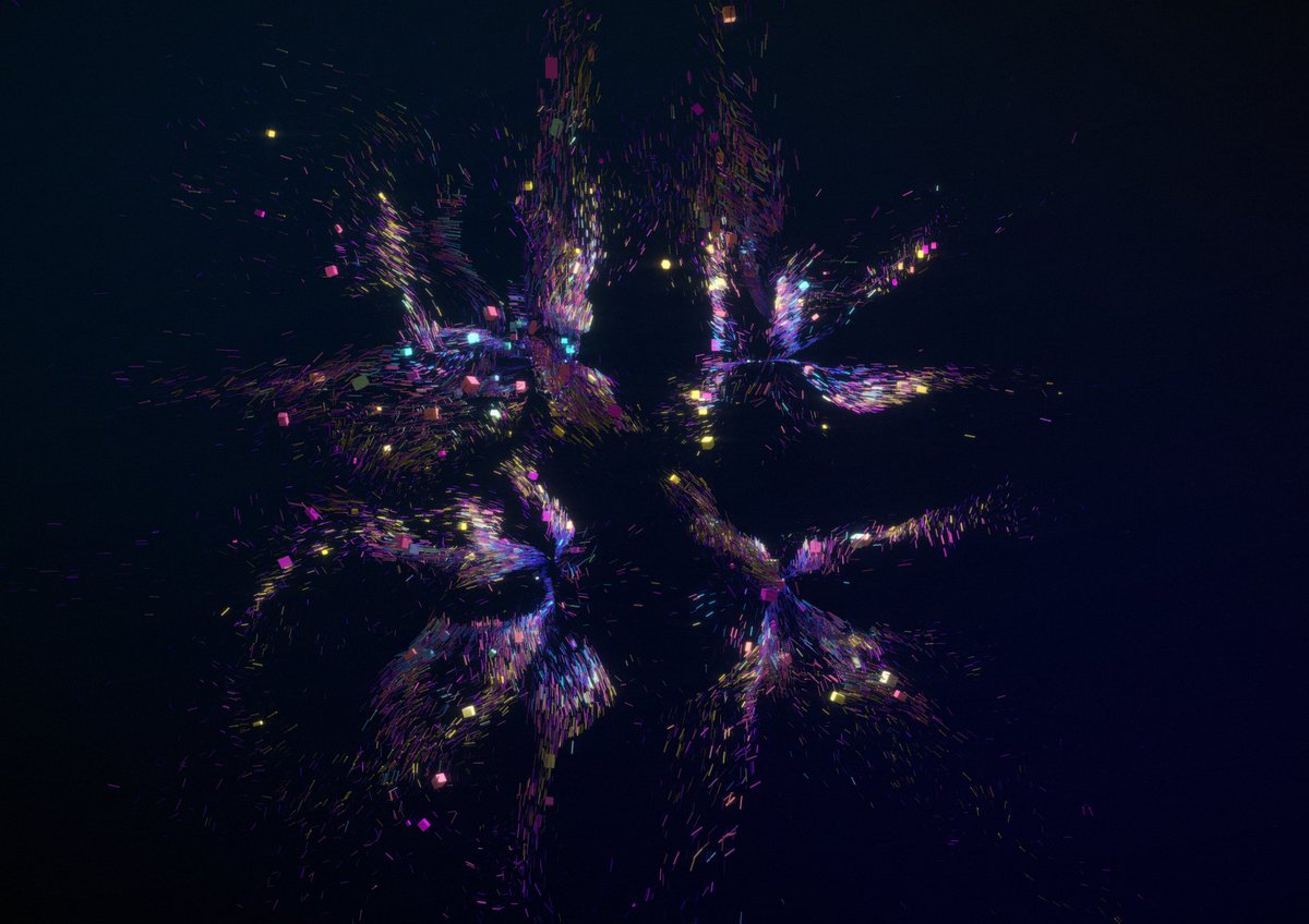 xvijojo's tweet photo. First day vs final day
#webgl #particles #threejs #motionflow #opticalflow #draft #final #nft #drop https://t.co/BkHWECyU4D