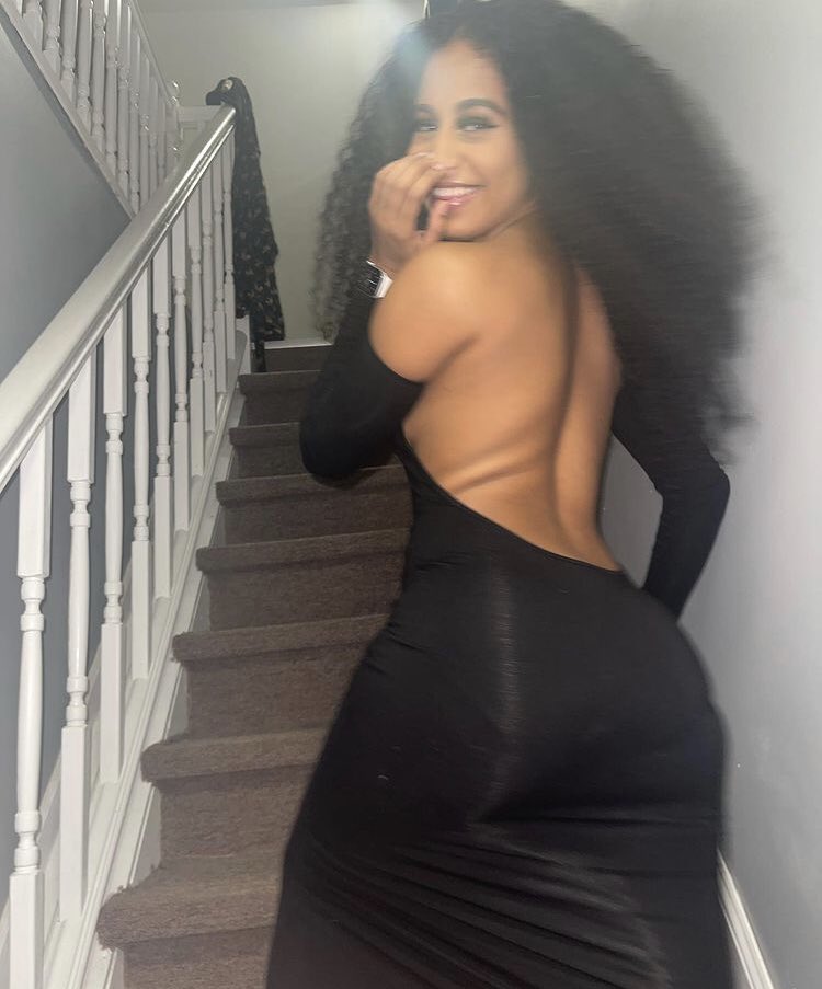 Fat ass in dress with Granny panties with panty lines
