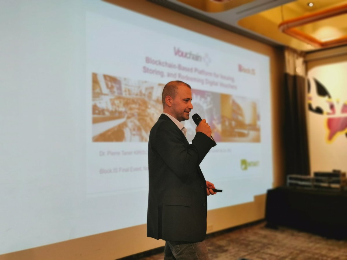 h2020_blockIS's tweet photo. 🎖 LIVE | FINAL EVENT!

ℹ️ Open Call 2 | Prepare for – @intaktreisen! Intakt-Reisen is a German startup developing #Vouchain, a blockchain-based platform for issuing, storing, and redeeming Digital Vouchers!

#BlockIS #Innovation #H2020 #Blockchain https://t.co/GXfkh0fiPc