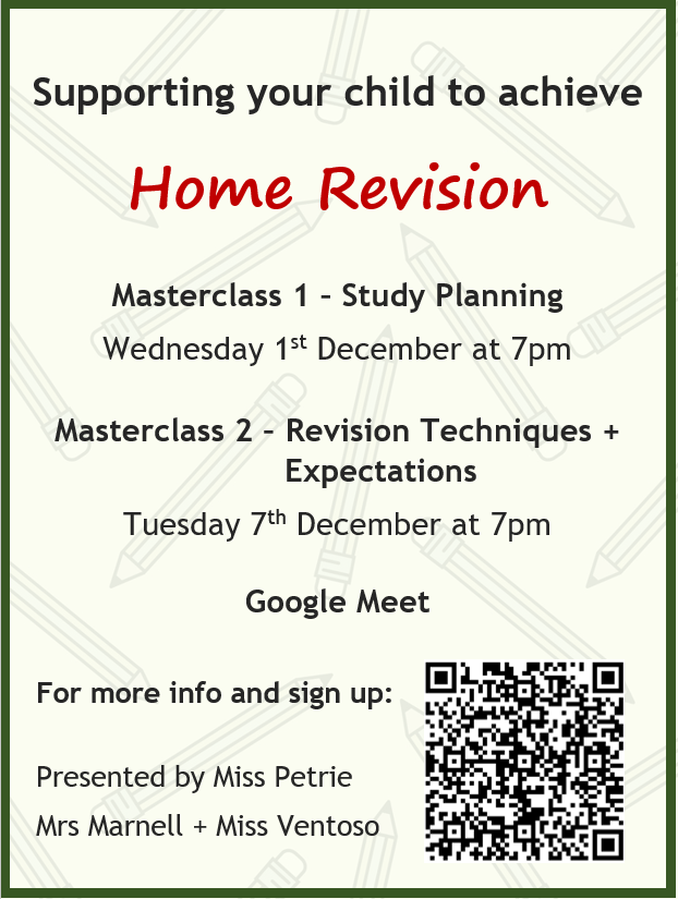 pjeansey's tweet photo. Join our Study Planning (Miss Petrie), and Revision Techniques + Expectations masterclasses (Mrs Marnell + Miss Ventoso) @Miss_Petrie @MissRVentoso https://t.co/xOLMrYW6XS