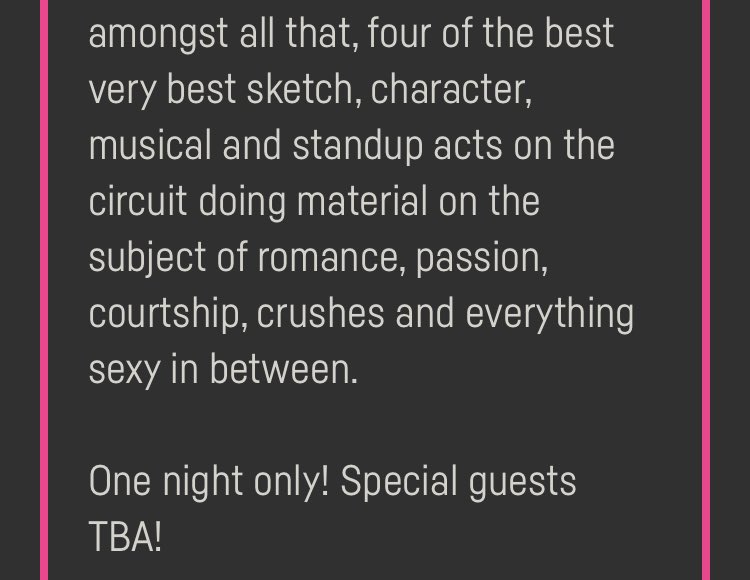 While I’m plugging shows for 2022, here’s something I’m very excited for…

@alexgmackeith and I are joining forces to cohost a special one-night-only <a href="/billmurraypub/">The Bill Murray</a> Valentines show: 

❤️ALEX &amp; BEN’S VALENTINES EVE LOVE CAROUSEL ❤️

Songs! Matchmaking! Super special guests!