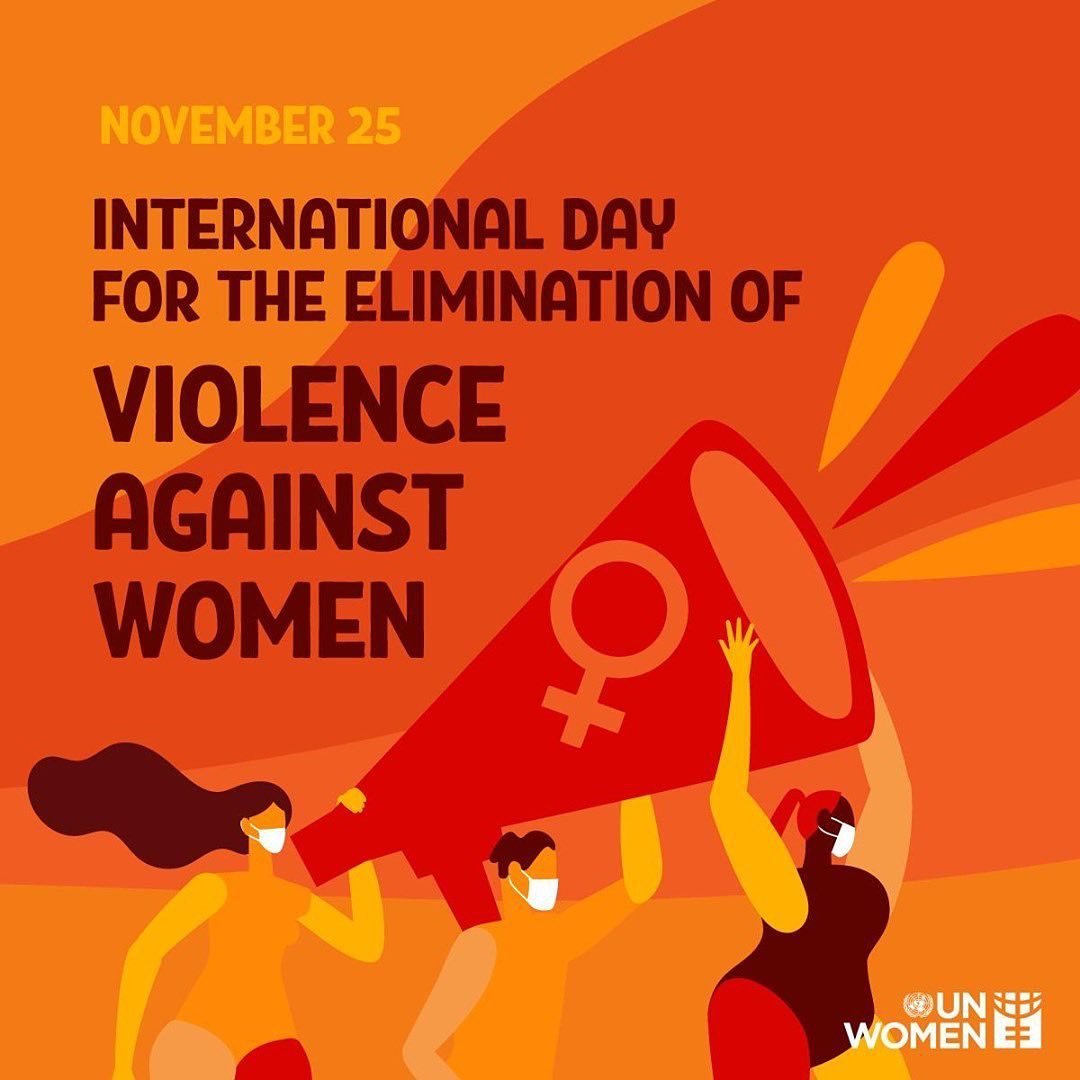 TreshamLRC's tweet photo. 25 November was the International Day to End Violence against Women &amp; the world 🌎 is turning orange 🧡 to stand against gender-based violence. 

Nearly 1 in 3 women have been abused in their lifetime. In times of crises, the numbers rise, as seen during the  pandemic. https://t.co/4dvmv1VVcJ