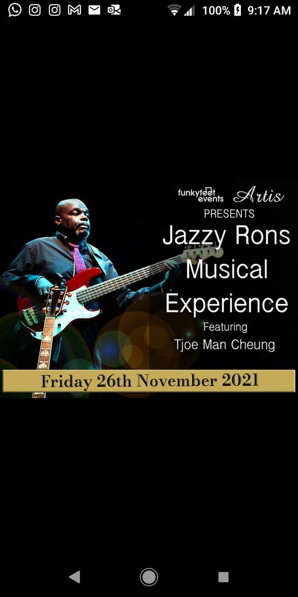 ronhector2's tweet photo. Good day folks this evening I'm back at artis in blackheath with my good friend tjoe on guitar. We will be doing some cool smooth jazz tracks so come along have a meal and a drink and take in some cool music 🎶 🎶 🎶 https://t.co/2w8eHAkVlp