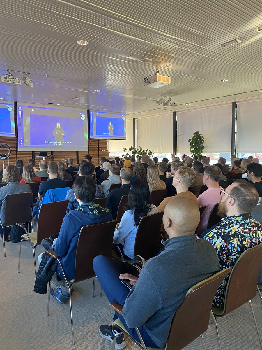 tretton37ab's tweet photo. Fiiiiiinally after 2 years we’re back at #knowabunga ❤️
For the first time we’re digitally connected with Stockholm, Skåne and Ljubljana 🌟
So excited to see friends and learn allllllll the things 🌈 https://t.co/KEVixmugyu