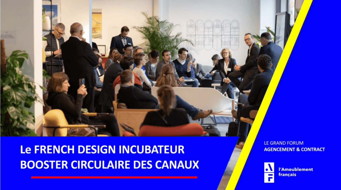 Les_Canaux's tweet photo. 🚀Merci à l'@AmeublementFR d'avoir convié les Canaux au Grand Forum du Contract et de 'Agencement 2021 pour le #Boostercirculaire avec @leFrenchDesign
 et @Kataba_fr
 🤝Nous accompagnons les entreprises pour changer de business modèle! #upcycling
👉https://t.co/gFsuOTxA2x https://t.co/x6Ka3tOIXm