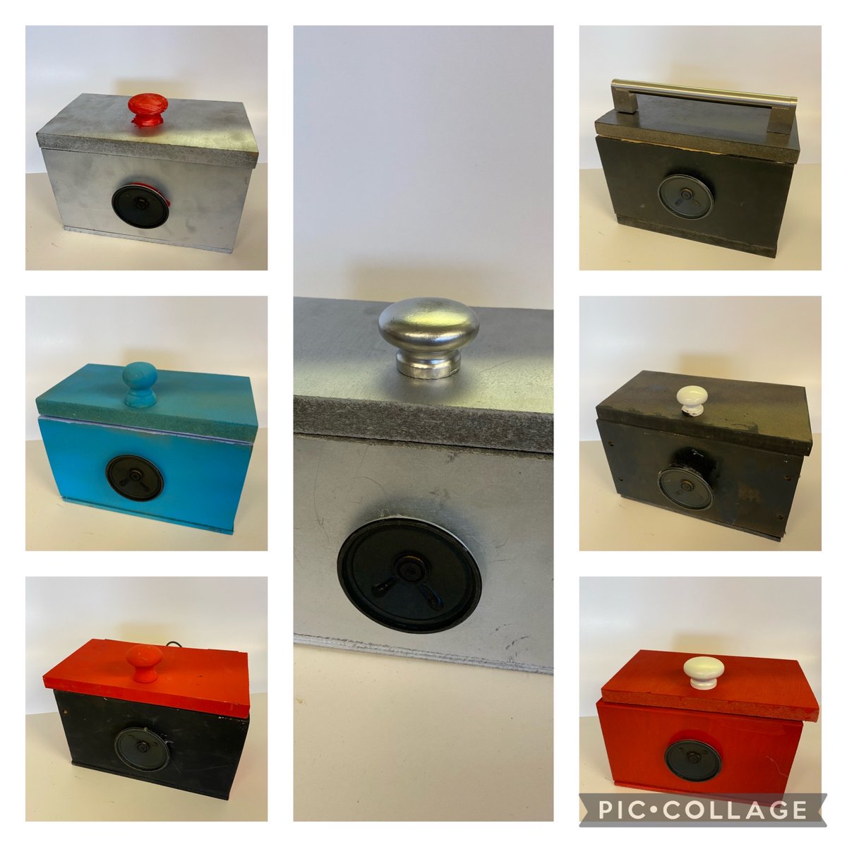 stdavidssaltney's tweet photo. What a super effort from Year 10 this term manufacturing wooden speakers ๐ They have all soldered their own circuit boards, used a dowel joint for the housing and finished the wood off by applying spray paint. ๐จ ๐ช๐ต ๐ถ #ProductDesign #SpeakerProject #Hardwork https://t.co/NRDx0Janmk
