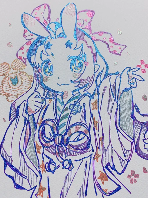 ラメペンたのしい! 
