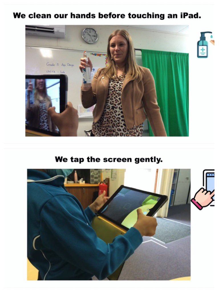 k_budden's tweet photo. Our Foundation students have been using #Keynote to create iBooks about iPad safety. I love having the ability to record my voice reading each statement to make it accessible to students at all levels. #DigiTech https://t.co/qjWWEefBqq