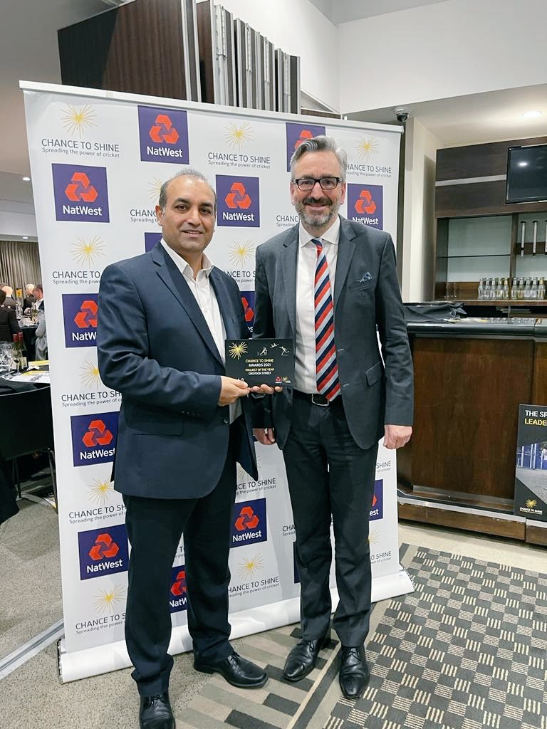 Proud to announce that we have, after 6 years of relentless hard work within the community, won the project of the year award at the Chance to Shine national awards. This is the highest honour we could receive as a group and we thank everyone for their unwavering support #croydon
