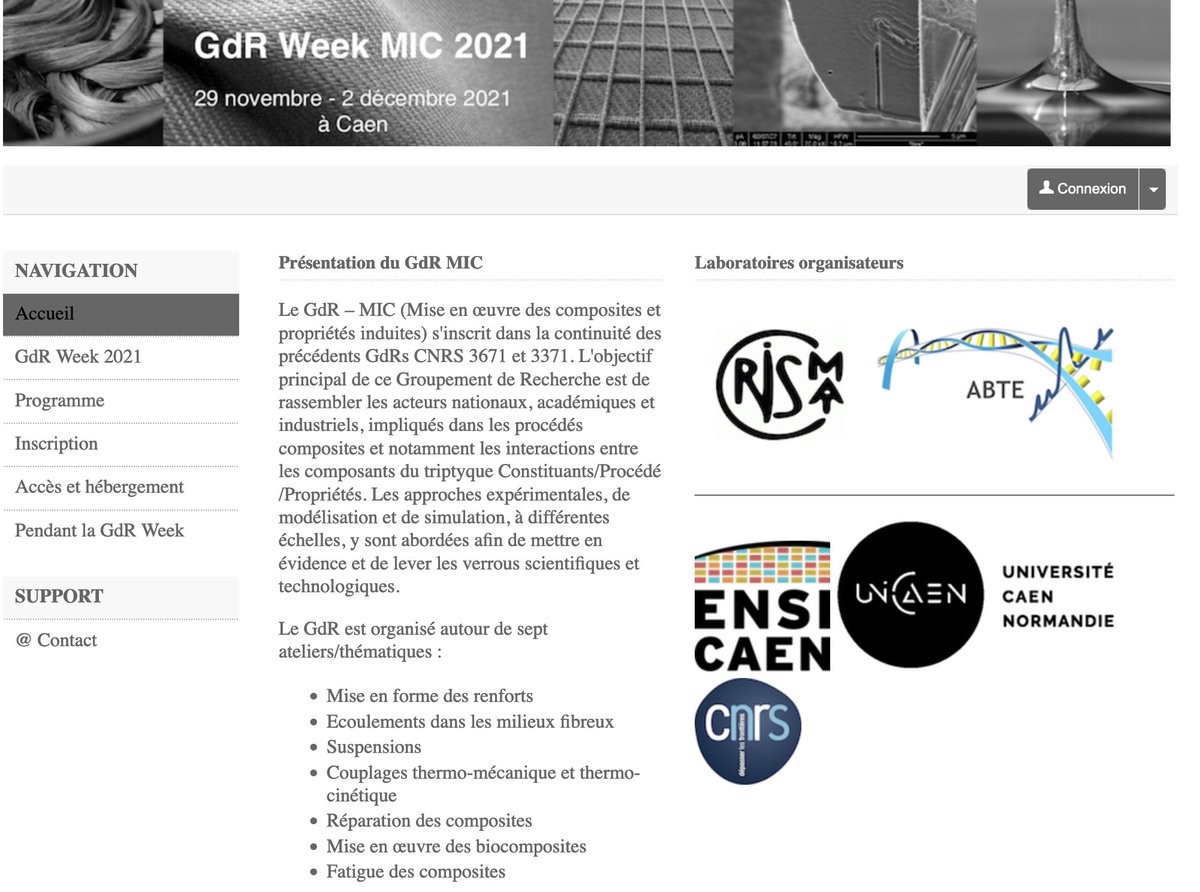 CRISMAT_CNRS's tweet photo. Le #GdR_MIC Mise en œuvre des composites et propriétés induites coorganisé par le @CRISMAT_CNRS et le laboratoire #ABTE commence aujourd'hui ! https://t.co/83zrpES5Y8