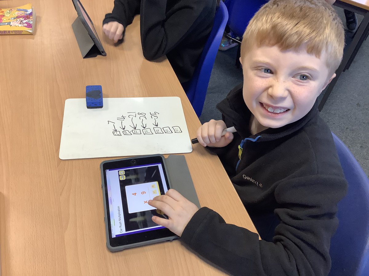 MissBinnieP1B's tweet photo. We are using the iPads this morning for multiplication games! It’s excellent to see the children using what they’ve learned in maths this week to successfully complete various games👏🏼✨💥 https://t.co/J7Od8G2CWz
