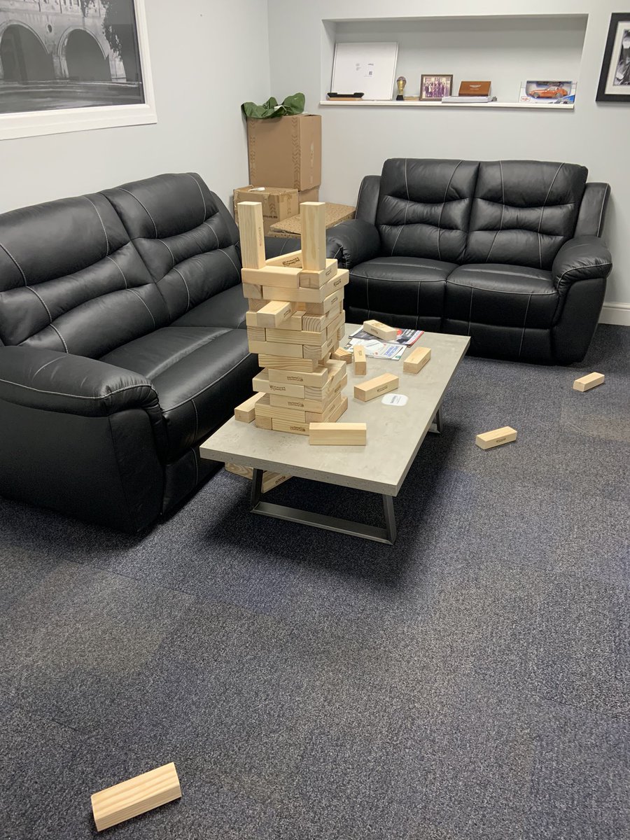 Most random looking game of Jenga ever being battled out by our very own <a href="/BW_MartynS/">Martyn S</a> and <a href="/BW_NickG/">Nick G</a> but what goes up must come down…