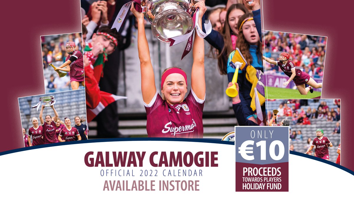 Pick up the official 2022 @GalwayCamogie96 calendar at any of our outlets in #Galway. Proceeds will go to the Players Holiday Fund. It will make the perfect #Christmas present for a @Galway_GAA fan! Photos were kindly supplied by @DonSoulesPhoto / donsoules.com