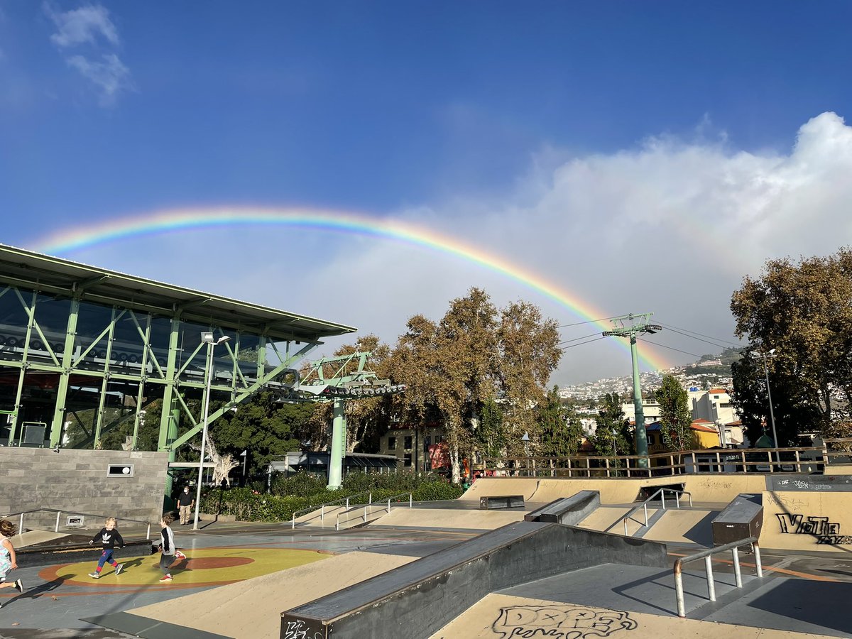 BitcoinBica's tweet photo. #madeira rainbow #Bitcoin at the end? https://t.co/vTY1J4l8pd