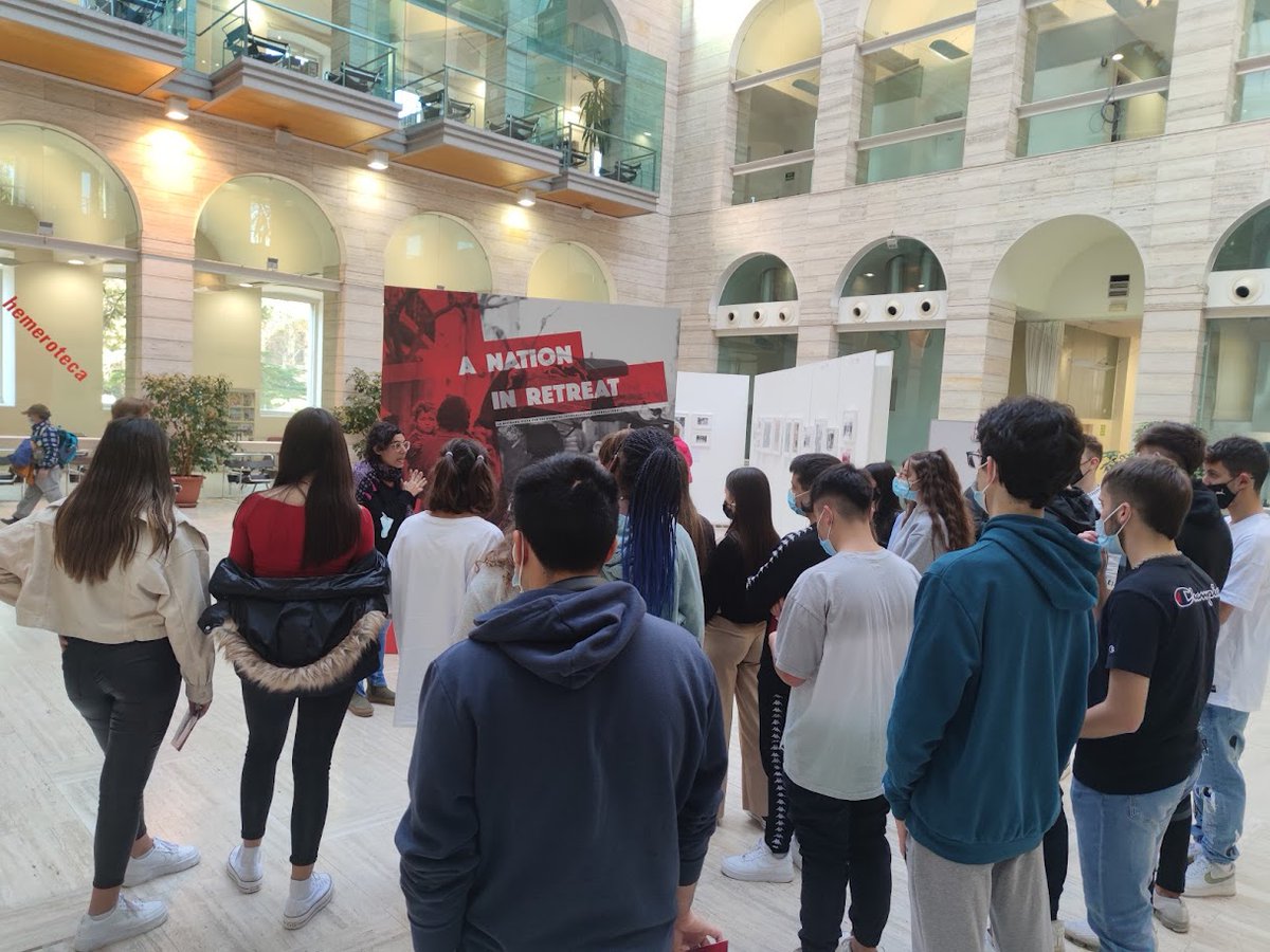 Després d'estar exposada 76 dies a la <a href="/bplleida/">Biblioteca P. Lleida</a>, avui farem la cloenda i l'última visita guiada de l'exposició A nation in retreat a les 12.00 h. 
<a href="/MiquelPueyo/">Miquel Pueyo</a> <a href="/scastrobay/">Sandra Castro 🎗</a> <a href="/museuexili/">MUME (La Jonquera)</a> <a href="/ericforcada/">Eric Forcada</a> <a href="/DemdLleida/">DEMD Lleida</a> <a href="/Grup_MH_CEL/">Grup_MH_CEL</a> <a href="/mhateneulleida/">mhateneulleida</a> <a href="/MhPonent/">CoordinadoraMHPonent</a> <a href="/CECS12/">CECS</a> <a href="/paerialleida/">Ajuntament de Lleida</a>