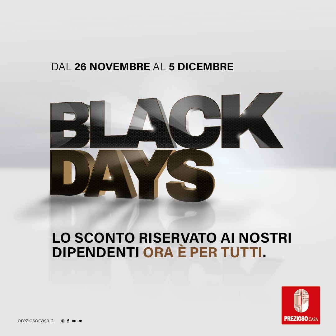 preziosocasa's tweet photo. #BlackFriday https://t.co/reDTQcJQs4