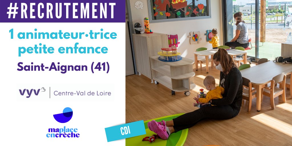 #RECRUTEMENT La Crèche de Beauval recherche 1 animateur·trice petite enfance en CDI à temps plein. Poste à pourvoir dès que possible.
🐼 Postuler : talentdetection.com/groupe-vyv/off…
@maplaceencreche <a href="/MaindanslaMainC/">Main dans la Main: Crèche, Garderie, Multi-Accueil</a> <a href="/Groupe_VYV/">Groupe VYV</a> <a href="/zoobeauval/">ZooParc de Beauval</a>