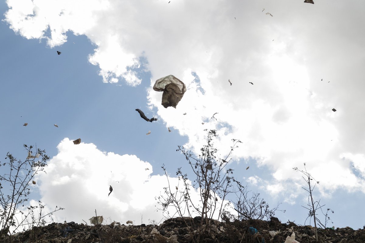 benogeh's tweet photo. For many years, we have accepted individual responsibility for a problem we have little control over. We can swim against this plastic stream with all our might and fail to make much headway. At some point we need to address the source. #RethinkPlastics @JamesWakibia https://t.co/1krgA9lUAf