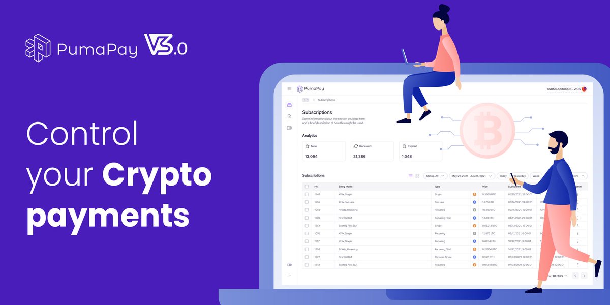 PumaPay's tweet image. With V3, you can control and oversee your crypto expenditures all at once all under one roof, with the #PumaPay Business Console. 
Discover PumaPay V3 👉bit.ly/3DVUciU

#cryptocurrency #cryptocurrecy #cryptocurrencies
