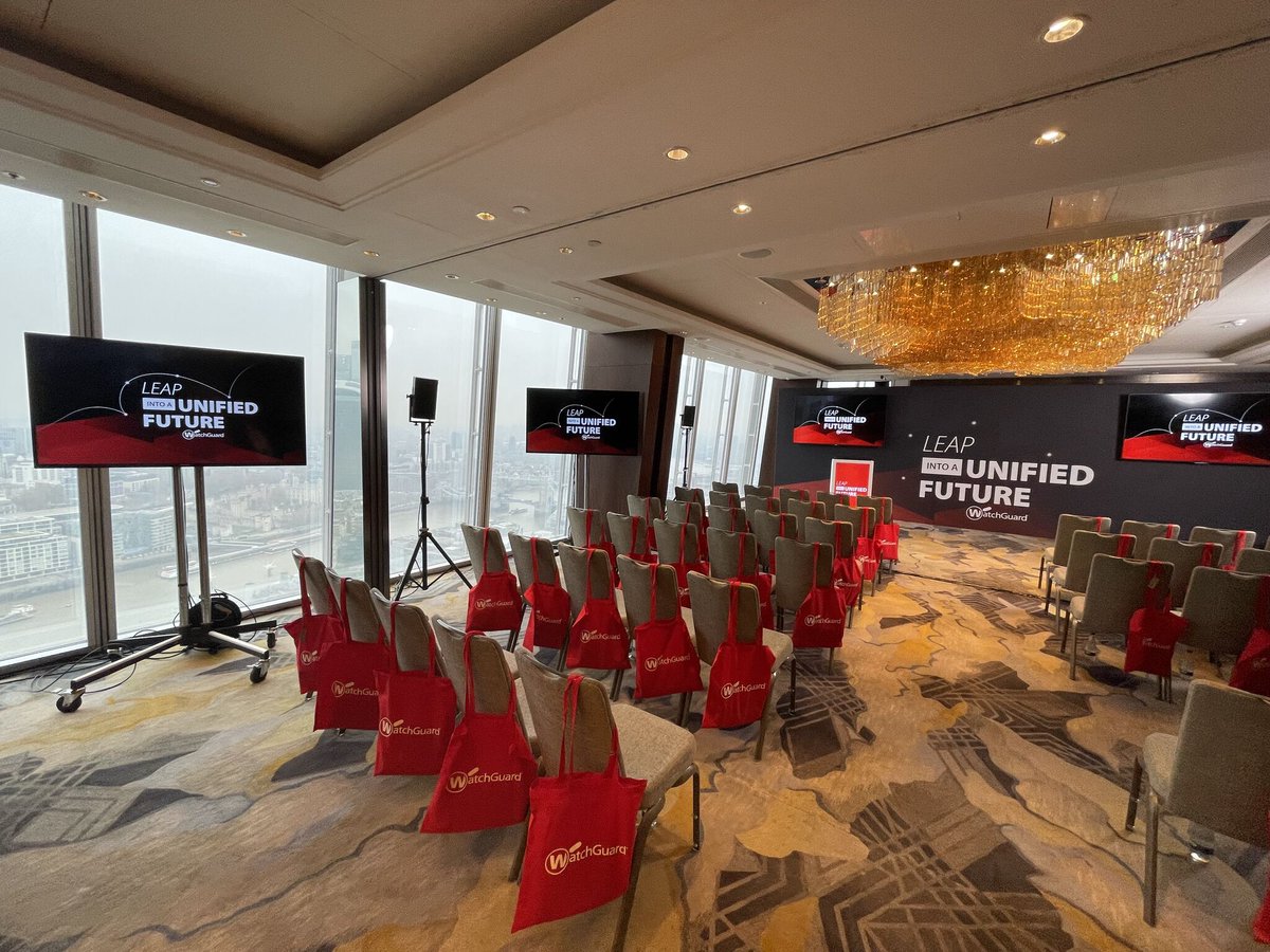 WatchGuardUK's tweet photo. Thank you to all of our #WatchGuardONE partners who attended our Unified Security Platform hybrid event this week, broadcast live from the #Shard for our Northern European partner community to attend online. We look forward to seeing you all again soon. https://t.co/wvYkvJK62F