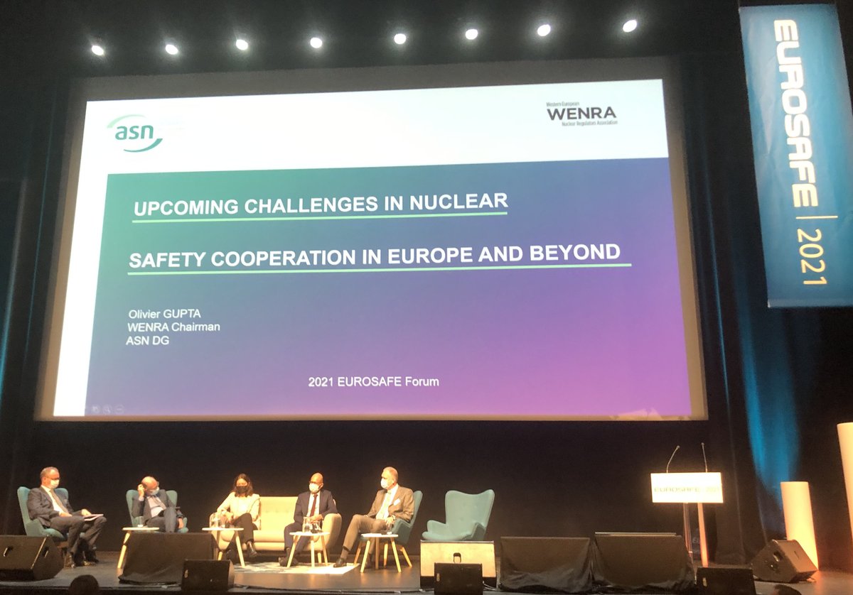ASNR_FR's tweet photo. On November 23, Olivier Gupta, #WENRA’s Chairperson and @ASN's DG, intervened in the 2021 #EUROSAFE Forum organized by #ETSON. Mr Gupta mentioned that the environment in which nuclear safety authorities were regulating was evolving... https://t.co/CBaTUfZc4I