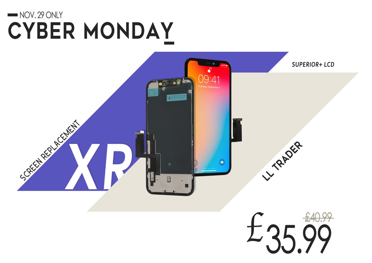 ll_trader's tweet photo. 💥CYBER MONDAY SALE💥

•Till 30th Nov•  Enjoy it ☻
..

Order 📥

https://t.co/YWIoKtDICD
..

#iphone #repair #screen #christmasgifts #apple #phoneXR #phoneparts #samsung #huawei #technician #crackedscreen #screenrepair #LLTRADER #iphonerepair #cellphonerepair #cybermonday ⁠ https://t.co/m2ZLleEnAA