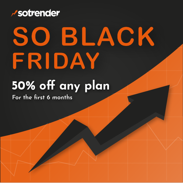 sotrender's tweet photo. We’re cutting prices in half! ⚡⚡⚡

Get access to #Sotrender with a 50% discount from Nov 26th till Nov 29th! 
Check our &amp; our partners’ offer on our blog. ✌️
@brand24 @cux_io @HelpCrunchCom @sendxio @turbologo_com 

➡️➡️ https://t.co/7Etc97zOXt

#BlackFriday #BlackFriday2021 https://t.co/LWsTaecGAA