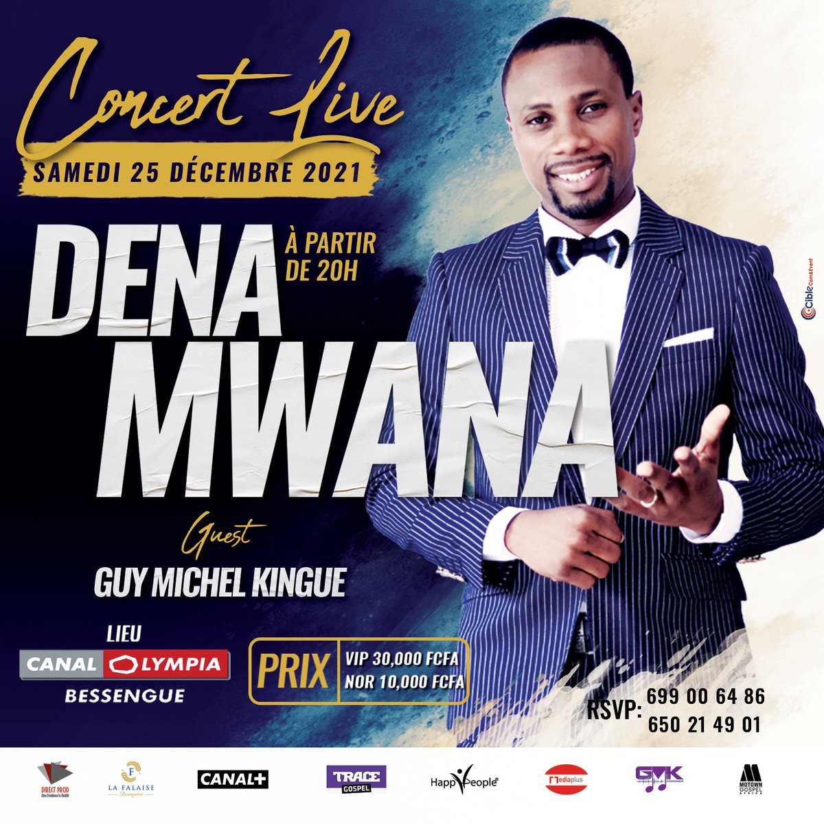 Cible_comm's tweet photo. Douala 🇨🇲

Dena Mwana vient célébrer Noël 🎄 avec nous à canal Olympia Bessengue ce 25 décembre. Un magnifique concert live vous y attend. 
#ciblecom #communication #concert #evenementiel #live #DenaMwana #gospel #musique #douala #Cameroun #Noël #cadeau #Dieu #adoration #louanges https://t.co/T8Y60ceq0R