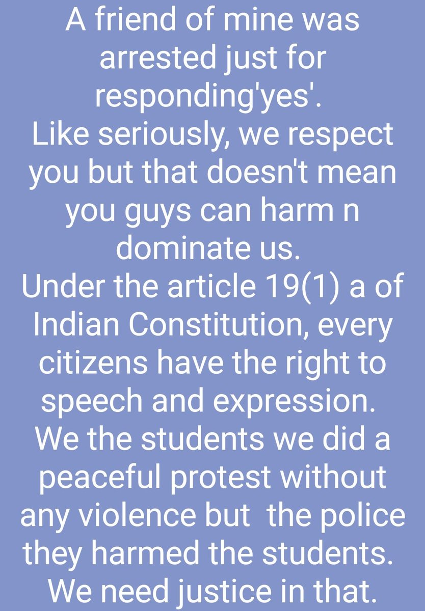 yumi_kunoichi's tweet photo. My friend was being dragged out and sent to his hostel just because he was responding to what they asked.
His identity was taken down and they told if he's ever seen in the protest they'll impose him a fine of 50,000/-(side income or what?)
#StudentsAgainstNUOfflineExam https://t.co/rZNvmMn1Et