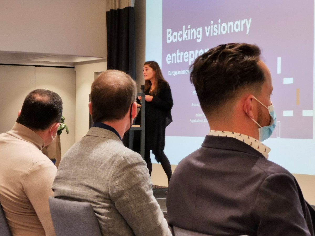 h2020_blockIS's tweet photo. 🎖 LIVE | FINAL EVENT!

ℹ️ The Project is particularly proud to welcome on stage Project Officer Milena Stoyanova of @EU_EISMEA. We thank you for great support and collaboration along the way!

#BlockIS #Innovation #H2020 https://t.co/9tAi7sI6uQ