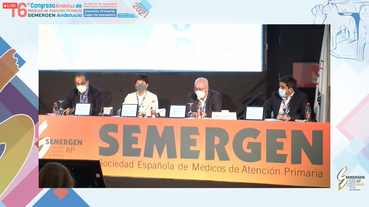 SEMERGENAndaluz's tweet photo. Mesa: 
"Atención integral a las personas con Diabetes Mellitus 2 en la situación actual."
👉Moderador
Dr. José Mancera Romero @JosManceraRome1
👉Ponentes
Sra. Felisa Gálvez Ramírez
Dr. Antonio Hormigo Pozo
Dr. Javier Luis Sandoval Codoni

#semergenandaluz21 #diabetesmellitus2 https://t.co/qroi22EtVB