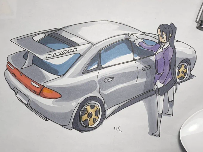 #これを見た人は俯瞰絵を貼る見た人もやる
俯瞰で描くってやらないなあ。俯瞰気味なやつ 