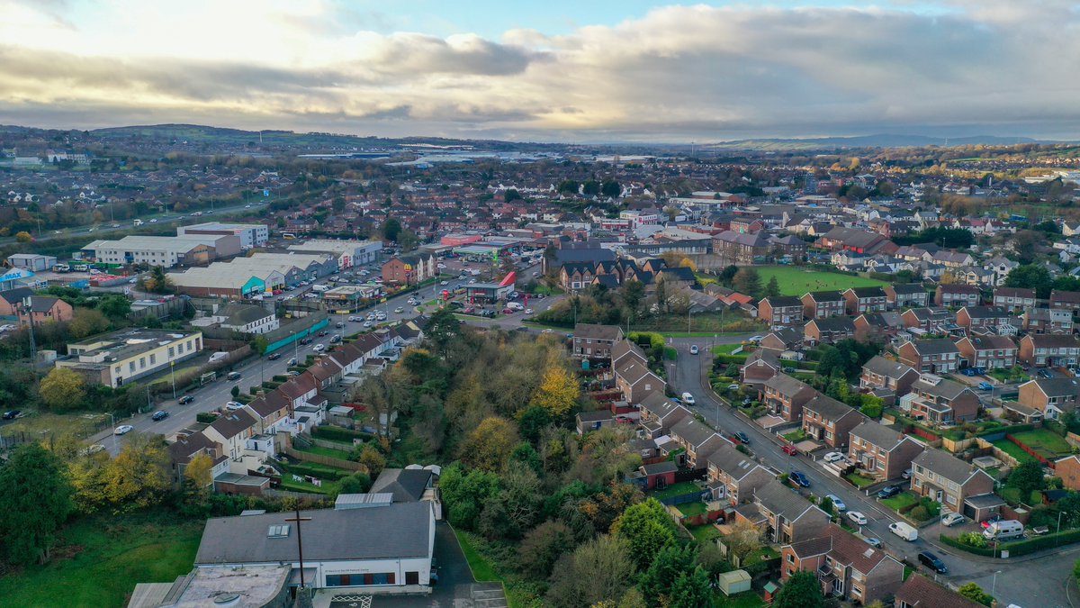 purplebee's tweet photo. #Newtownabbey was looking resplendent at the start of the week during another Chimney Inspection, this time at a Primary School in the area. Sometimes it's very hard not to get distracted from the job in hand when you have views like this! https://t.co/RTdwWnZ5LU