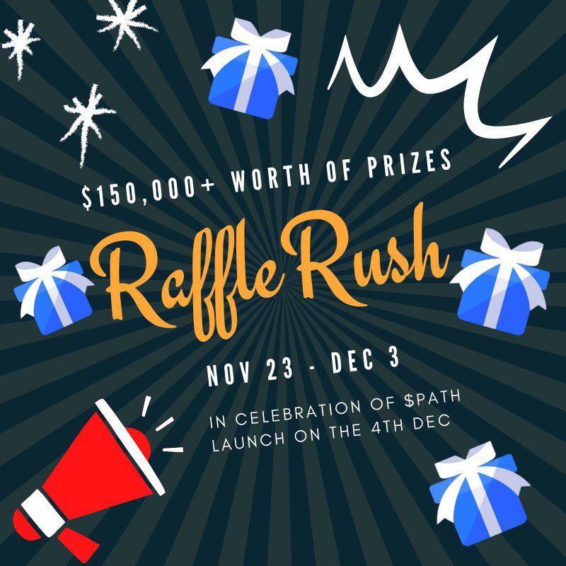 EM_CryPT0's tweet image. 📣500$ in $PATH Token #GiveawayAlert 🔔

#PathDao Team is giving away💸💸

All you need to do:
1️⃣Follow @PathDAO 
2️⃣Like + RT this tweet              
3️⃣Join Raffle Rush on discord👇

discord.com/channels/88009…

1 winner picked after #IDO on Dec 4th

#PathDao #Giveaways #Metaverse