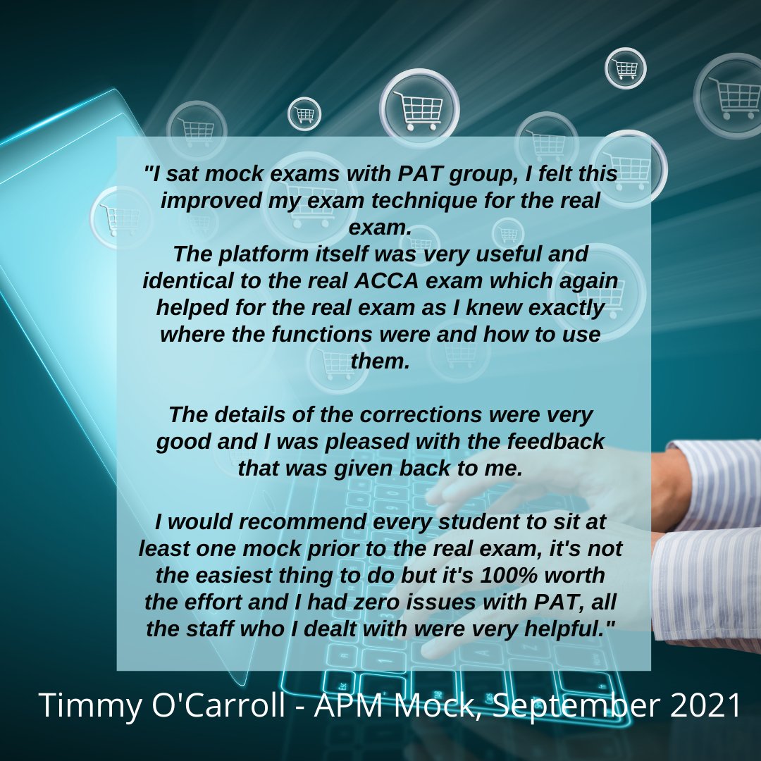 studywithPAT's tweet photo. PAT mock exam software mimics ACCA exams and allows you to practice in a timed environment. You also get personalized feedback from an expert marker with some useful points on where to improve. #passwithPAT #studywithPAT #accaexams https://t.co/jXrGxhEcEk