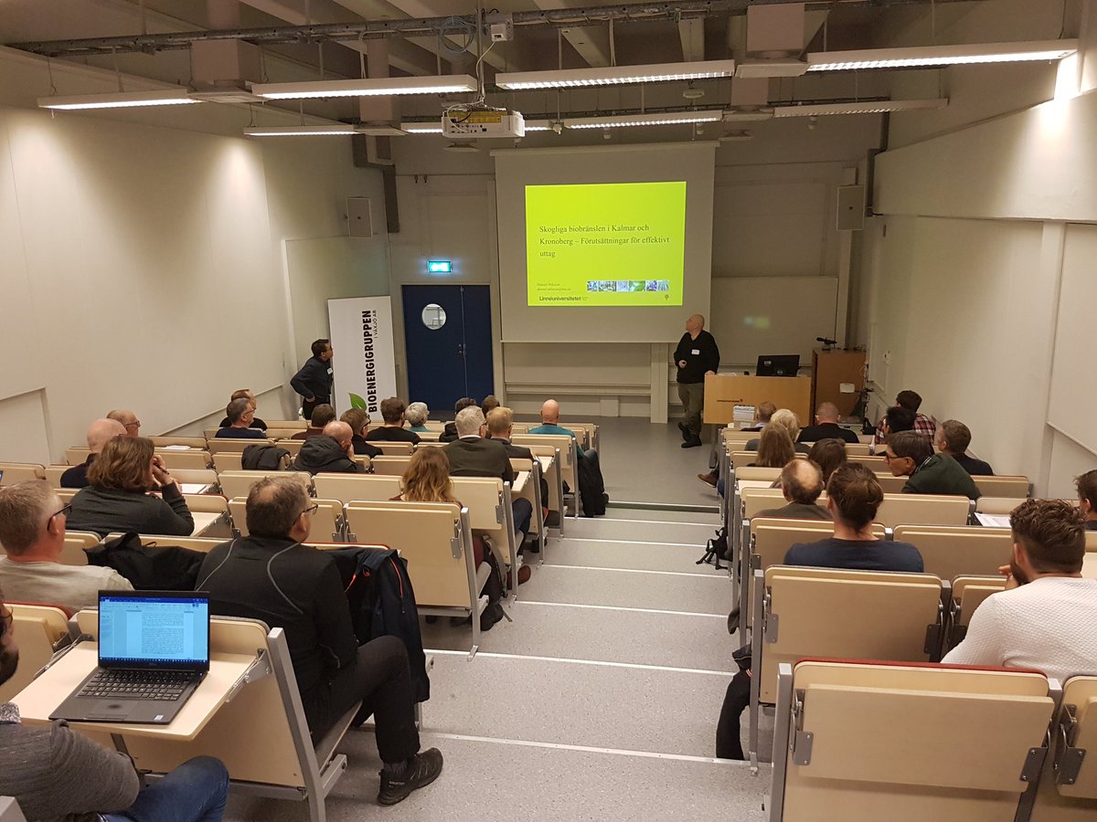 Today several energy companies attend the Bioenergy Day, organized by us, <a href="/linneuni/">Linnéuniversitetet Linnaeus University</a> and Bioenergigruppen in Växjö Sweden. The conference addresses current research and the latest developments in the #bioenergy industry. #h2020 #biofit #carbondioxidecapture #forestfuel #hydrogen
