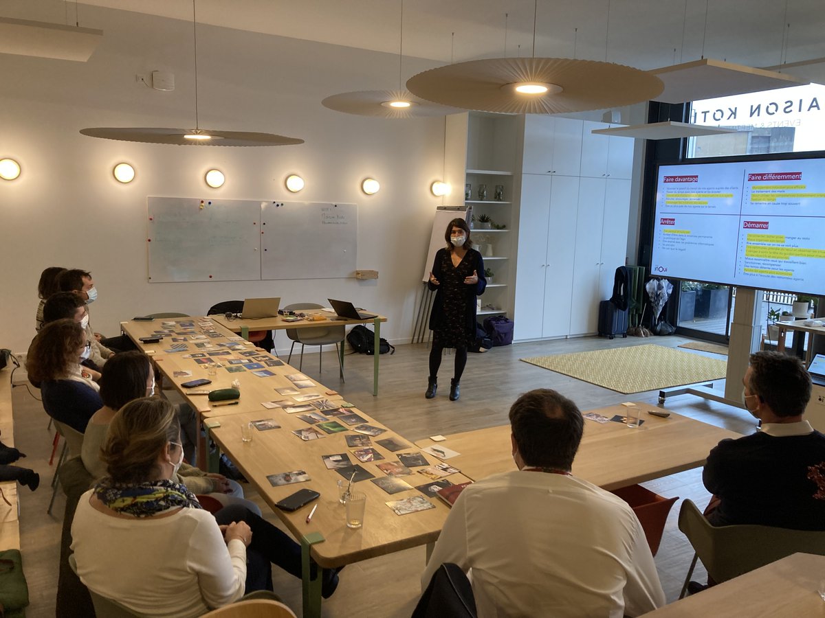 La Semaine #TousSNCF se poursuit à l’ESV #TGVSudOuest ! Hier groupe de travail managers, dans la continuité des travaux engagés depuis le printemps pour donner un coup de boost au projet d'établissement et préparer les projets d'équipe 2022 🔜 Trois autres groupes de travail